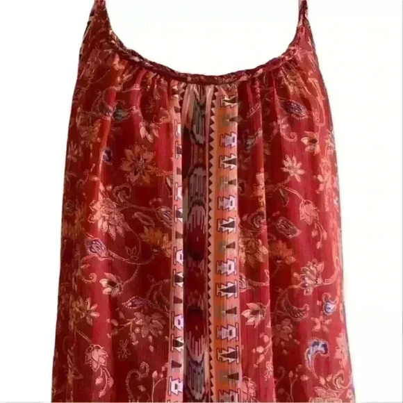 Hollister Spaghetti Strap Sundress in a Red Floral Print - Picture 3 of 10